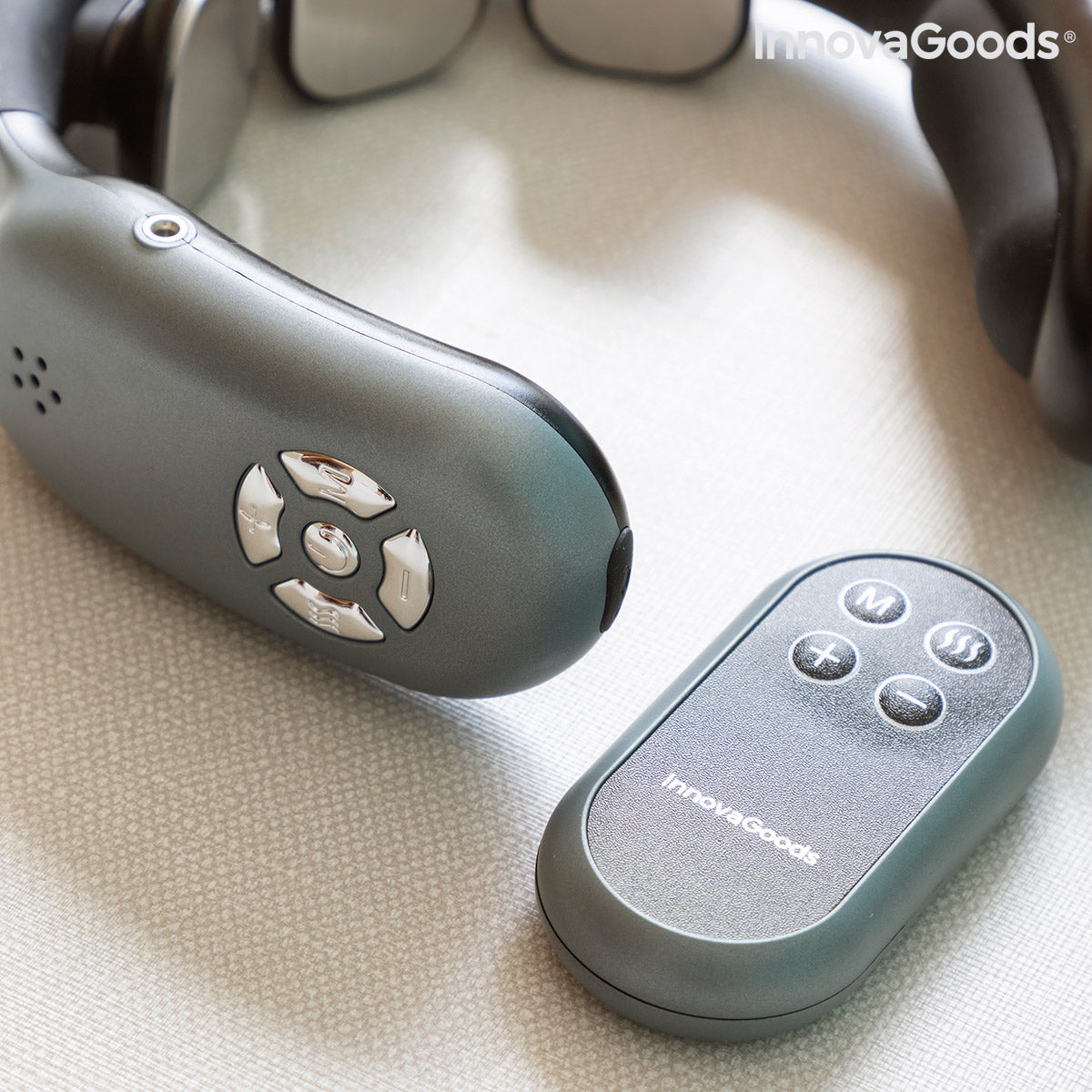 Rechargeable Neck Massager with Remote Control Nekival InnovaGoods