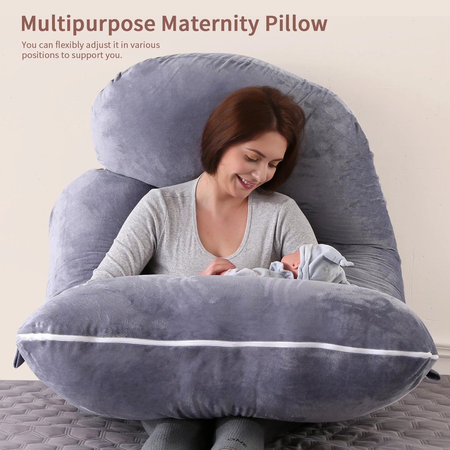 Pregnancy Pillows for Sleeping, G Shaped Full Body Maternity Pillow