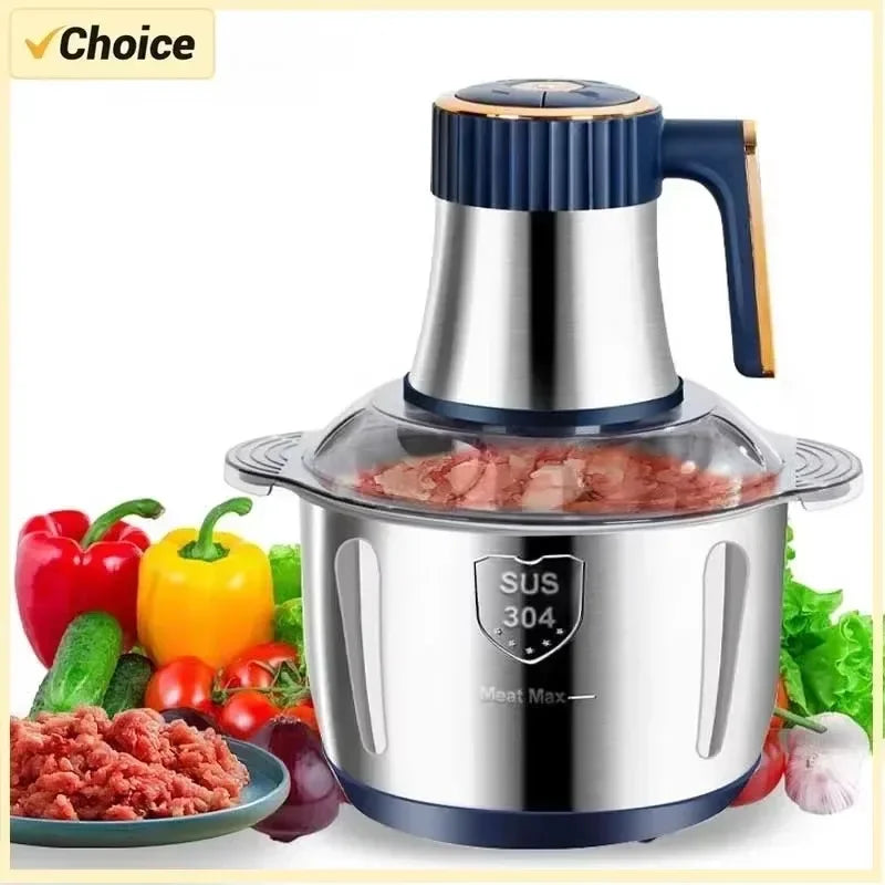 Electric Meat Grinders 5L Food Crusher Stainless Steel Multifunctional