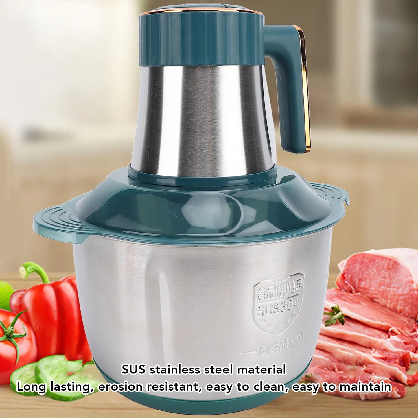 Electric Meat Grinder 500W 5L Stainless Steel Multifunctional Food