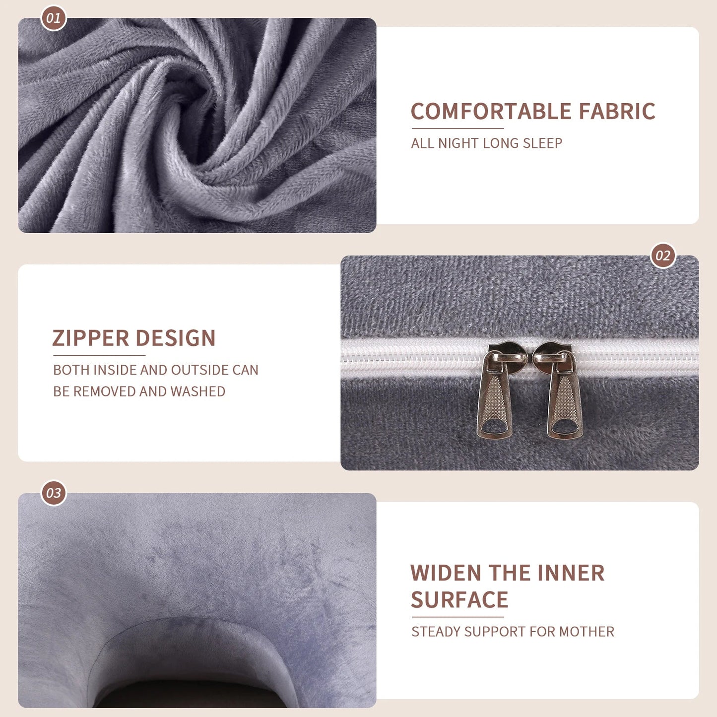 Pregnancy Pillows for Sleeping, G Shaped Full Body Maternity Pillow