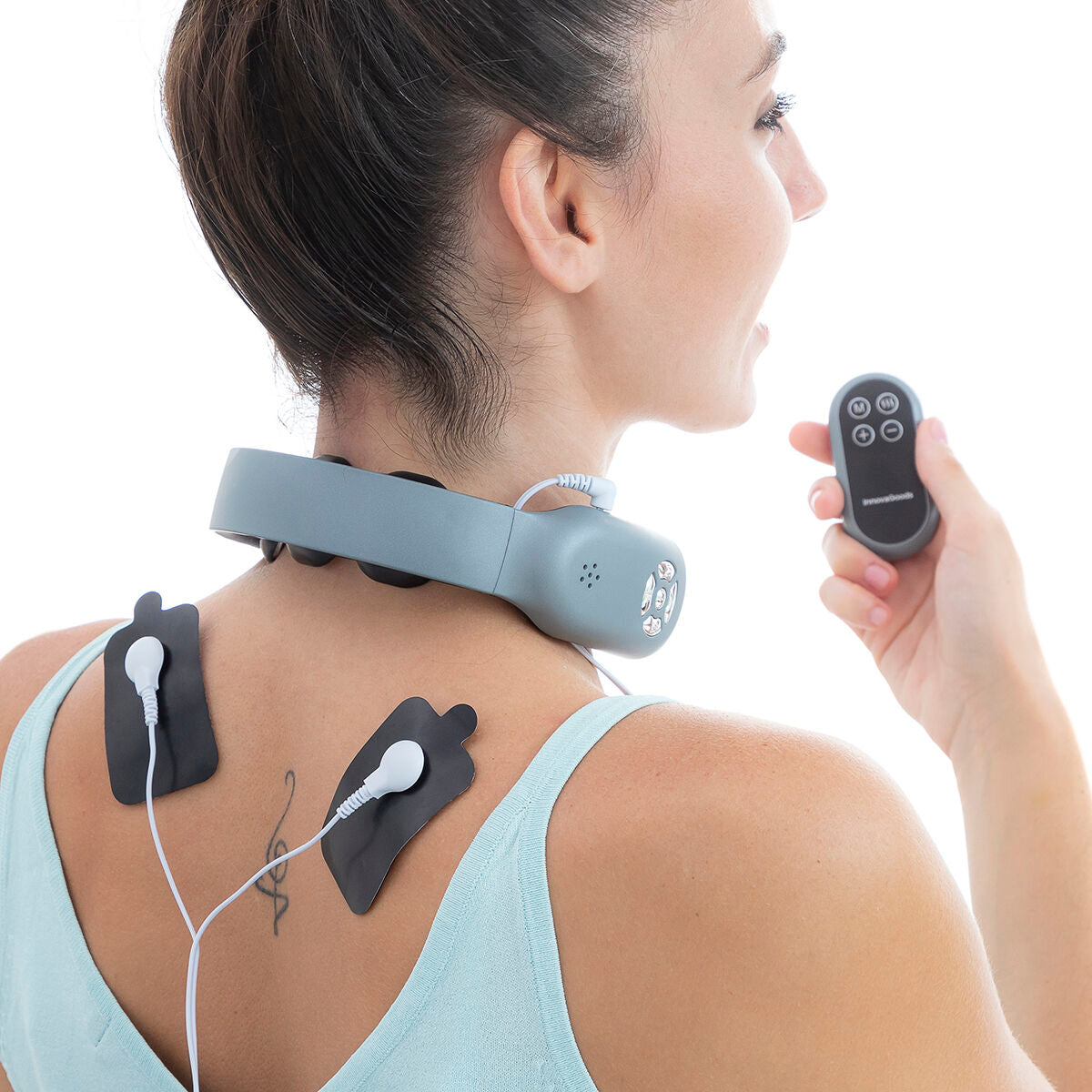 Rechargeable Neck Massager with Remote Control Nekival InnovaGoods